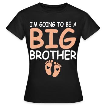 Brother-to-be-brother-to-be - Women's T-Shirt - black - Front - AI Model Female 172 dark (172cm)