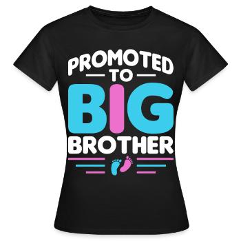 Brother-to-be-brother-to-be - Women's T-Shirt - black - Front - AI Model Female 172 dark (172cm)
