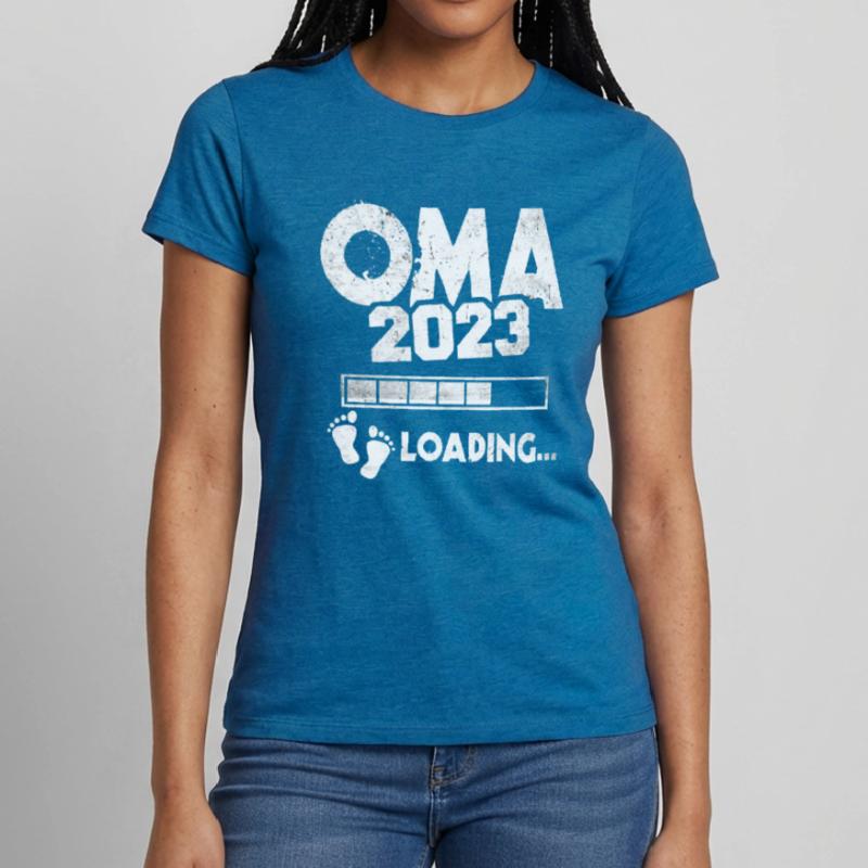 Werdende Oma 2023 Loading Nachwuchs Großmutter Frauen T-Shirt