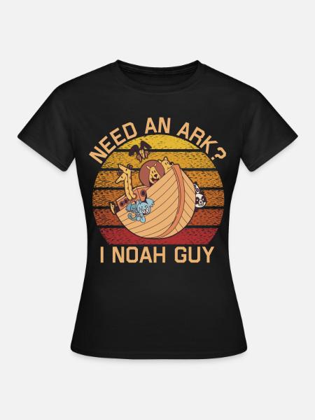 Arche Arche Noah Bibel Noahs Ark Tiere - Frauen T-Shirt - Schwarz