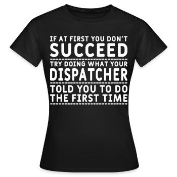 Spediteur Spedition Speditionskaufmann Dispo - Frauen T-Shirt - Schwarz - Vorne - AI Model Female 172 dark (172cm)