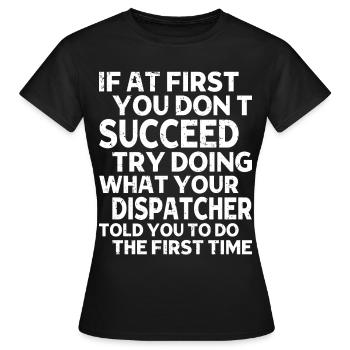 Spediteur Spedition Speditionskaufmann Dispo - Frauen T-Shirt - Schwarz - Vorne - AI Model Female 172 dark (172cm)