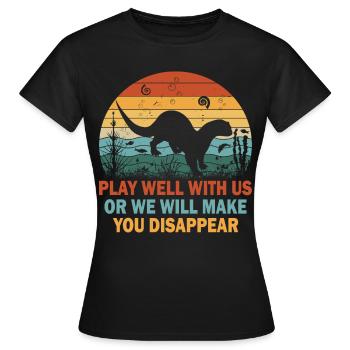 Martre d’eau de loutre Martre Martre Martre - T-shirt Femme - noir - Devant - AI Model Female 172 dark (172cm)