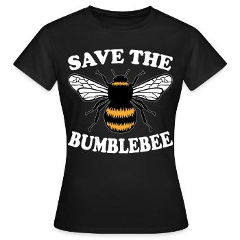 Extinction des espèces d’abeilles bourdons Protection des bourdons - T-shirt Femme - noir - Devant - AI Model Female 172 dark (172cm)