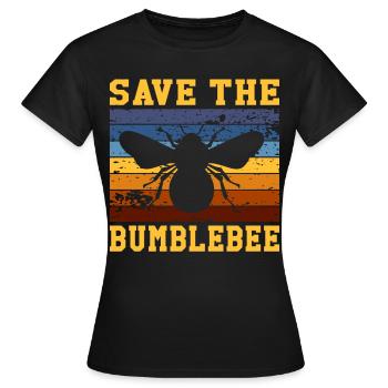 Extinction des espèces d’abeilles bourdons Protection des bourdons - T-shirt Femme - noir - Devant - AI Model Female 172 dark (172cm)