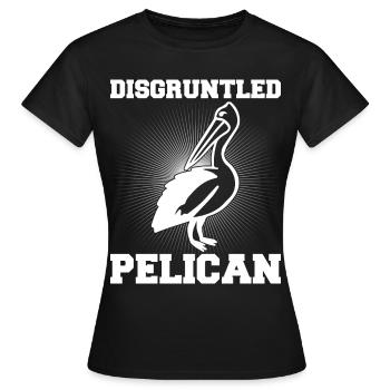 Pelican Pelicans Oiseaux Oiseaux Oiseaux - T-shirt Femme - noir - Devant - AI Model Female 172 dark (172cm)