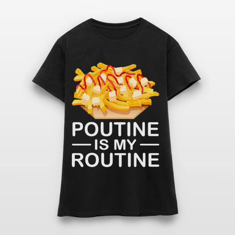 Poutine Canada Spécialité de restauration rapide T-shirt Femme