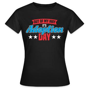 Adopts Adopts Foster Father Foster Mother - Women's T-Shirt - black - Front - AI Model Female 172 dark (172cm)