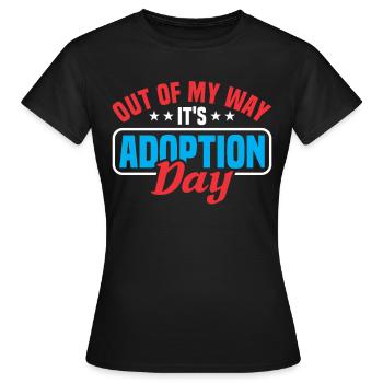 Adopts Adopts Foster Father Foster Mother - Women's T-Shirt - black - Front - AI Model Female 172 dark (172cm)