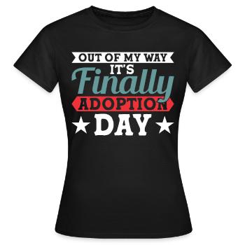 Adopts Adopts Foster Father Foster Mother - Women's T-Shirt - black - Front - AI Model Female 172 dark (172cm)