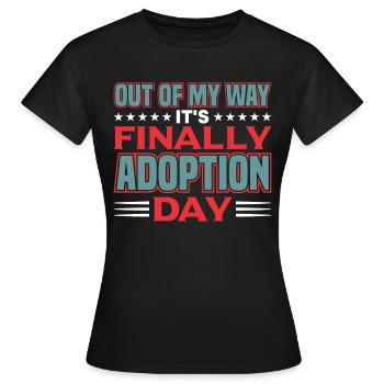 Adopts Adopts Foster Father Foster Mother - Women's T-Shirt - black - Front - AI Model Female 172 dark (172cm)
