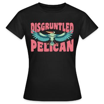 Pelican Pelicans Oiseaux Oiseaux Oiseaux - T-shirt Femme - noir - Devant - AI Model Female 172 dark (172cm)