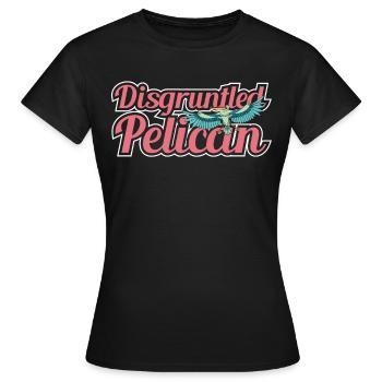 Pelican Pelicans Oiseaux Oiseaux Oiseaux - T-shirt Femme - noir - Devant - AI Model Female 172 dark (172cm)