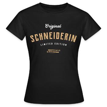 Schneider Original Schneiderin Nähen Schneider - Frauen T-Shirt - Schwarz - Vorne - AI Model Female 172 dark (172cm)