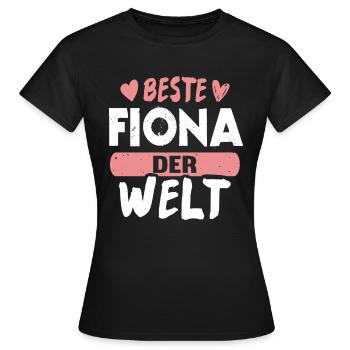 Beste Fiona der Welt - Frauen T-Shirt - Schwarz - Vorne - AI Model Female 172 dark (172cm)