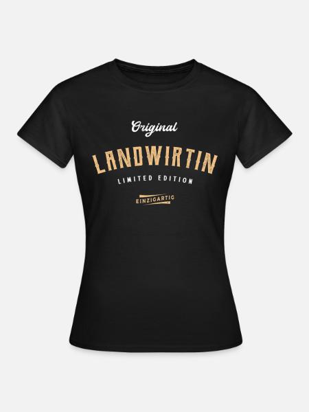 Landwirtin Limited Edition - Frauen T-Shirt - Schwarz