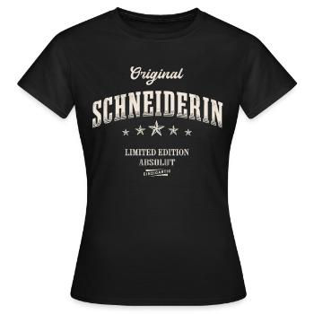 Schneiderin Limited Edition Nähen Schneider - Frauen T-Shirt - Schwarz - Vorne - AI Model Female 172 dark (172cm)