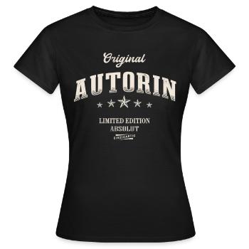 Autorin Limited Edition Autoren - Frauen T-Shirt - Schwarz - Vorne - AI Model Female 172 dark (172cm)