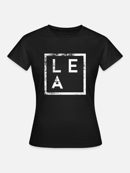 Lea Minimalismus - Frauen T-Shirt - Schwarz