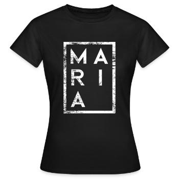 Maria Minimalism - Women's T-Shirt - black - Front - AI Model Female 172 dark (172cm)