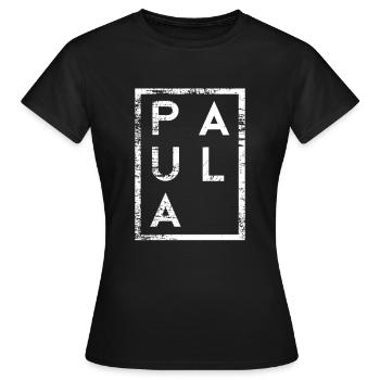 Paula Minimalism - Women's T-Shirt - black - Front - AI Model Female 172 dark (172cm)