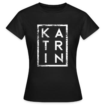 Katrin Minimalismus - Frauen T-Shirt - Schwarz - Vorne - AI Model Female 172 dark (172cm)
