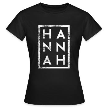 Hannah Minimalismus - Frauen T-Shirt - Schwarz - Vorne - AI Model Female 172 dark (172cm)