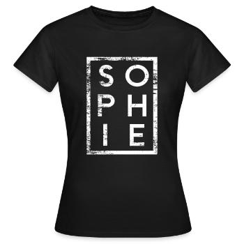 Sophie Minimalism - Women's T-Shirt - black - Front - AI Model Female 172 dark (172cm)