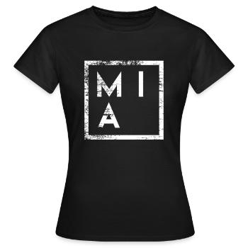 Mia Minimalisme - T-shirt Femme - noir - Devant - AI Model Female 172 dark (172cm)