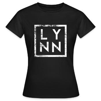 Lynn Minimalismus - Frauen T-Shirt - Schwarz - Vorne - AI Model Female 172 dark (172cm)