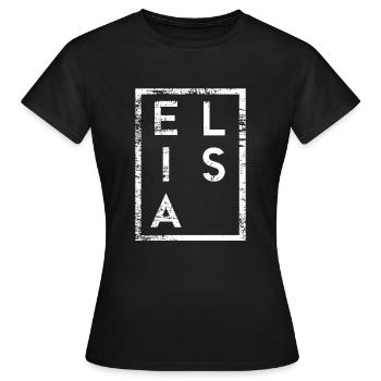 Elisa Minimalism - Women's T-Shirt - black - Front - AI Model Female 172 dark (172cm)