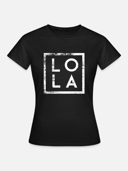 Lola Minimalismus - Frauen T-Shirt - Schwarz