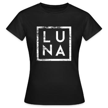 Luna Minimalism - Women's T-Shirt - black - Front - AI Model Female 172 dark (172cm)