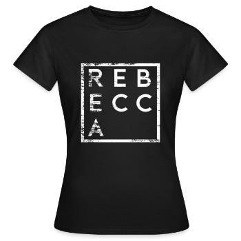 Rebecca Minimalisme - T-shirt Femme - noir - Devant - AI Model Female 172 dark (172cm)