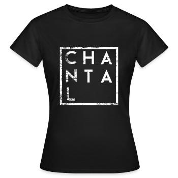 Chantal Minimalismus - Frauen T-Shirt - Schwarz - Vorne - AI Model Female 172 dark (172cm)