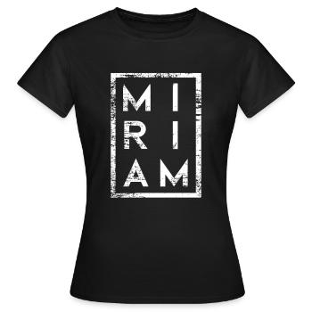 Miriam Minimalism - Women's T-Shirt - black - Front - AI Model Female 172 dark (172cm)