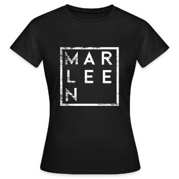 Marleen Minimalismus - Frauen T-Shirt - Schwarz - Vorne - AI Model Female 172 dark (172cm)