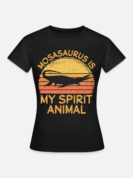 Meeresbiologe Mosasaurus Uhrzeit Dinosaurier - Frauen T-Shirt - Schwarz