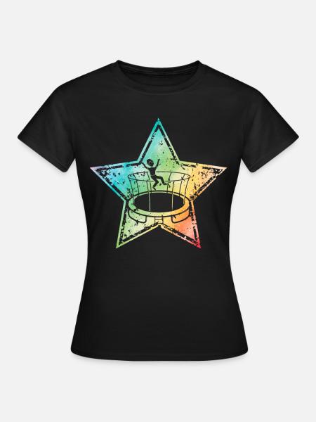 Trampolin - Frauen T-Shirt - Schwarz