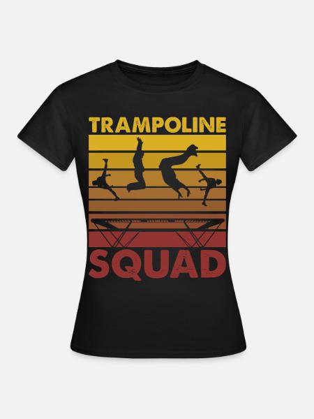 Trampolin-Kader - Frauen T-Shirt - Schwarz