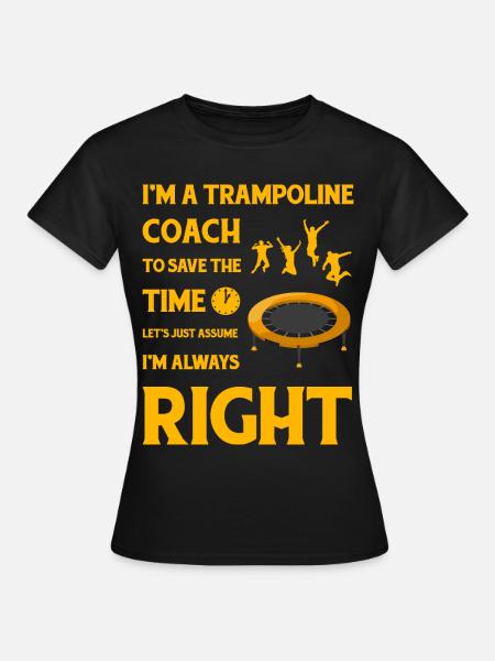 Trampolin-Trainer - Frauen T-Shirt - Schwarz