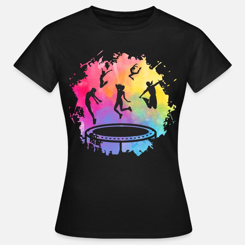 Trampolin - Frauen T-Shirt - Schwarz