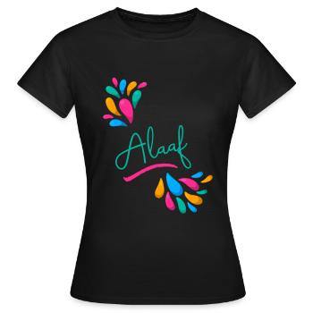 Alaaf - Frauen T-Shirt - Schwarz - Vorne - AI Model Female 172 dark (172cm)