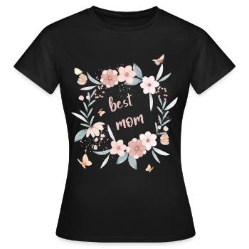 best mom - Frauen T-Shirt - Schwarz - Vorne - AI Model Female 172 dark (172cm)