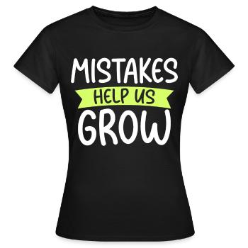 Le premier jour d’école aide à retrouver les erreurs scolaires - T-shirt Femme - noir - Devant - AI Model Female 172 dark (172cm)