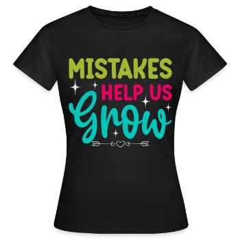 Le premier jour d’école aide à retrouver les erreurs scolaires - T-shirt Femme - noir - Devant - AI Model Female 172 dark (172cm)