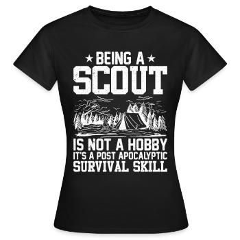 Ein Scout Zu Sein Ist Kein Hobby -Scout -Geschenk - Frauen T-Shirt - Schwarz - Vorne - AI Model Female 172 dark (172cm)