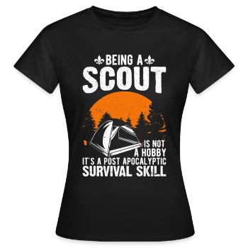 Ein Scout Zu Sein Ist Kein Hobby -Scout -Geschenk - Frauen T-Shirt - Schwarz - Vorne - AI Model Female 172 dark (172cm)