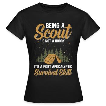 Ein Scout Zu Sein Ist Kein Hobby -Scout -Geschenk - Frauen T-Shirt - Schwarz - Vorne - AI Model Female 172 dark (172cm)
