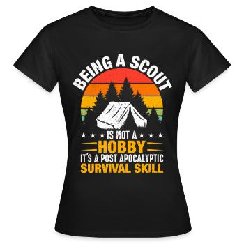 Ein Scout Zu Sein Ist Kein Hobby -Scout -Geschenk - Frauen T-Shirt - Schwarz - Vorne - AI Model Female 172 dark (172cm)